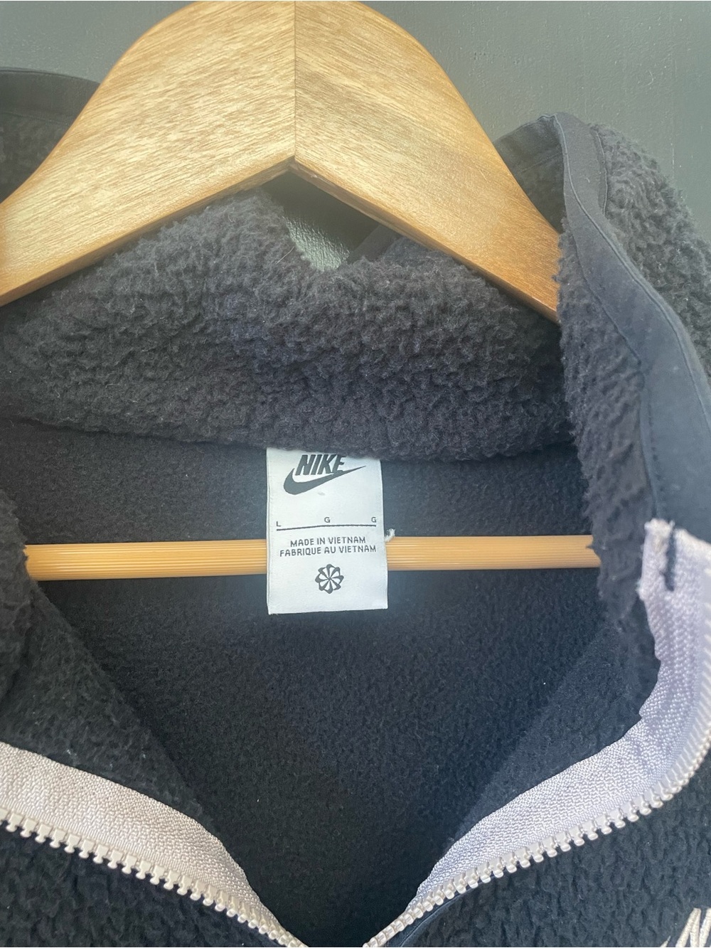Nike Sportswear Sport Essentials+ Recycled Fleece Jacket, black, large - Picture 8 of 8